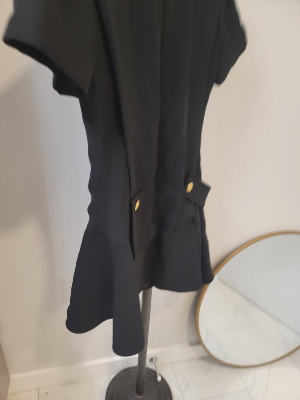 Louis Vuitton Uniforms Dress Women's 34 Black Zip Sleeveless Authentic - Picture 6 of 6